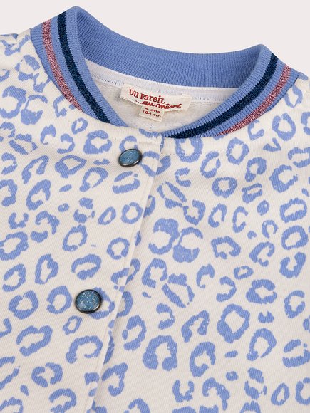 Παιδική Ζακέτα για Κορίτσια Blue Leopard