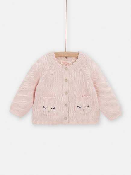 Βρεφική Ζακέτα για Κορίτσια Knitted Pink