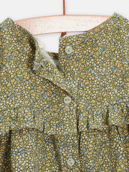 Βρεφικό Φόρεμα για Κορίτσια Green Floral