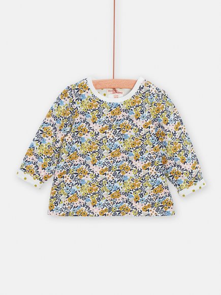 Βρεφική Μπλούζα για Κορίτσια Yellow Floral