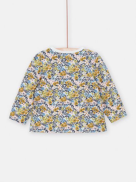 Βρεφική Μπλούζα για Κορίτσια Yellow Floral