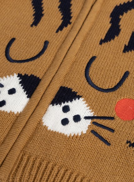 Βρεφική Ζακέτα για Αγόρια Happy Tiger - ΚΙΤΡΙΝΟ φωτογραφία