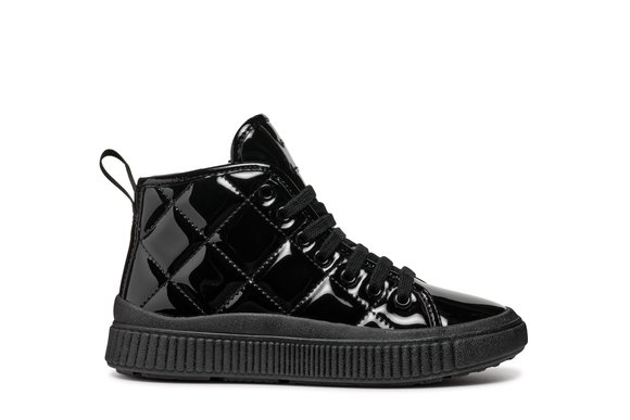 Παιδικά Παπούτσια Geox Laquinny για Κορίτσια Black Quilted (Μεγέθη 28-36)