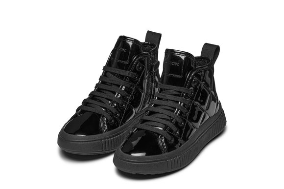 Παιδικά Παπούτσια Geox Laquinny για Κορίτσια Black Quilted (Μεγέθη 28-36)