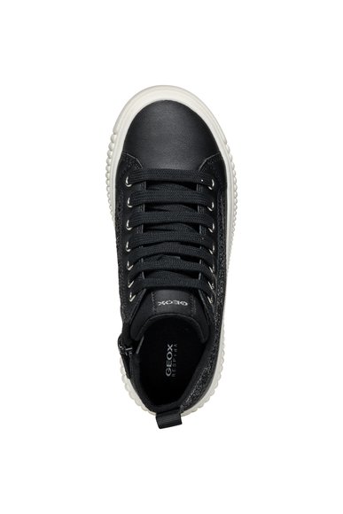 Παιδικά Παπούτσια Geox Laquinny για Κορίτσια Black Sparkles (Μεγέθη 28-36)