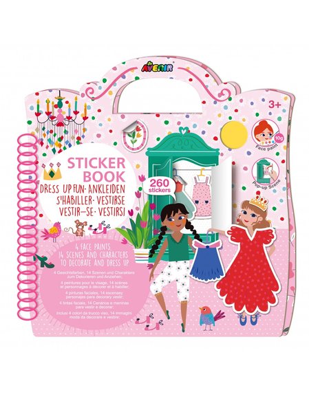 AVENIR Παιδικό Sticker Βιβλίο Avenir Dress Up Fun - ΠΟΛΥΧΡΩΜΟ