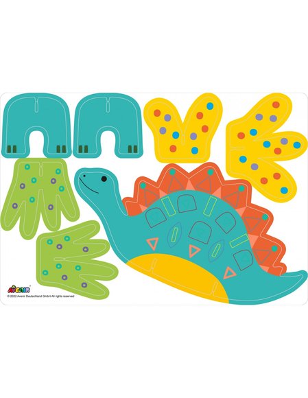 Παιδικό Βιβλίο Stick 'N' Play Avenir Dino World