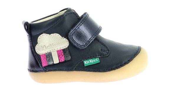 Βρεφικά Παπούτσια Kickers Sabio για Κορίτσια Black Cloud (Μεγέθη 19-23)