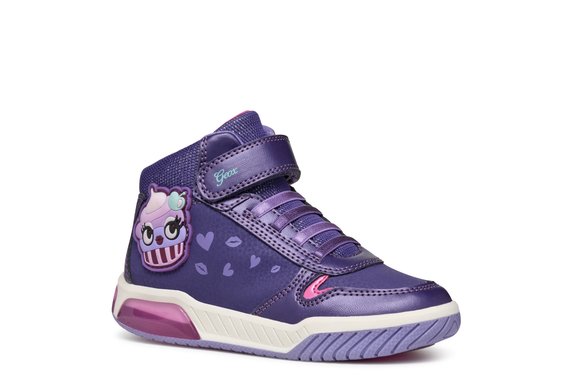 Παιδικά Παπούτσια Geox Inek για Κορίτσια Purple Cupcake (Μεγέθη 25-32)