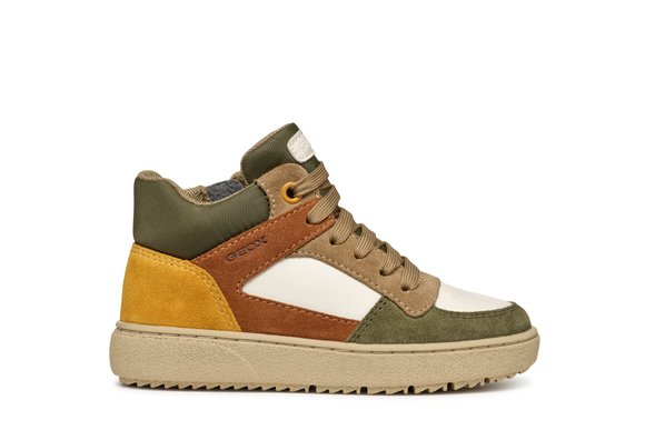 Παιδικά Παπούτσια Geox Theleven για Αγόρια Warm Tones (Μεγέθη 27-36)