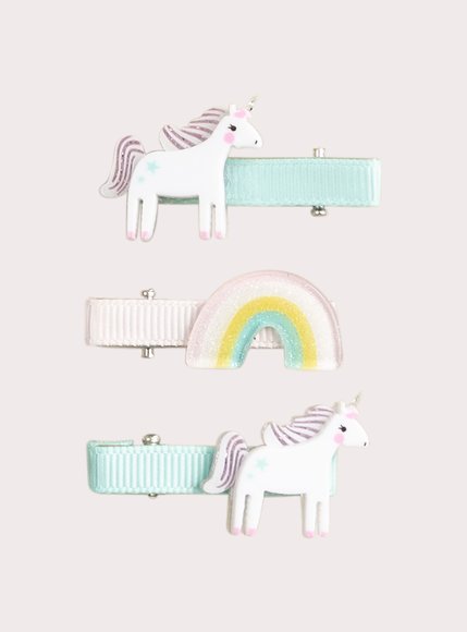 Σετ Παιδικά Κοκκαλάκια για Κορίτσια Unicorn 3 τμχ