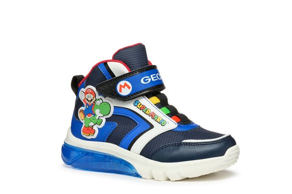 Παιδικά Παπούτσια Geox Ciberdron High για Αγόρια Super Mario (Μεγέθη 25-33) - ΜΠΛΕ φωτογραφία
