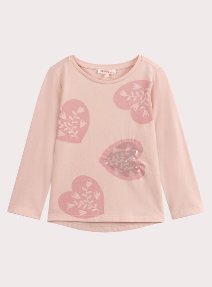 Παιδική Μπλούζα για Κορίτσια Pale Pink Hearts