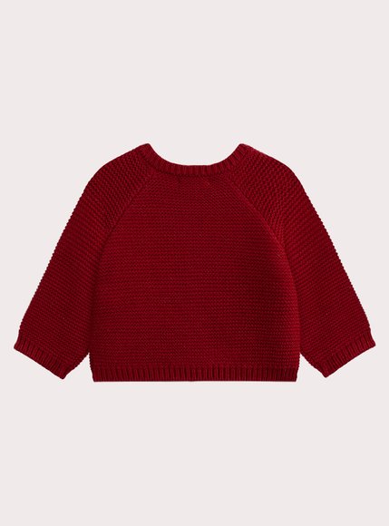 Βρεφική Ζακέτα για Κορίτσια Knitted Red