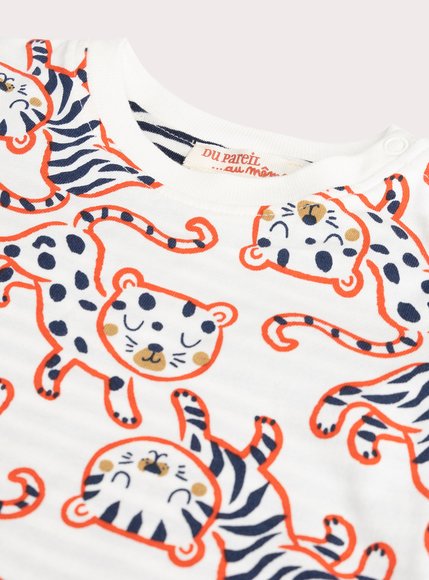 Βρεφική Μπλούζα για Αγόρια Striped Tigers
