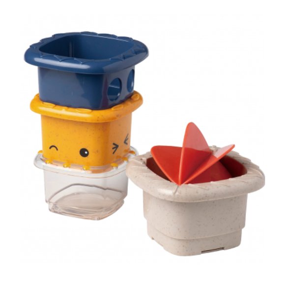 Βρεφικό Παιχνίδι Tolo Toys: Παιχνίδι μπάνιου-στοιβαζόμενοι κύβοι - ΠΟΛΥΧΡΩΜΟ φωτογραφία