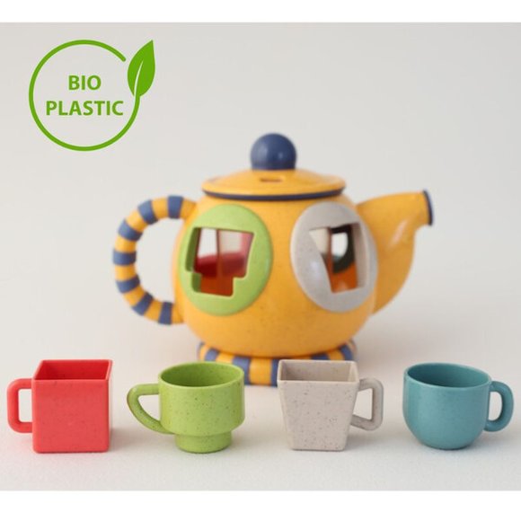 APLAY Βρεφικό Παιχνίδι Tolo Toys: Τσαγιέρα με σχήματα-σφηνώματα - ΠΟΛΥΧΡΩΜΟ