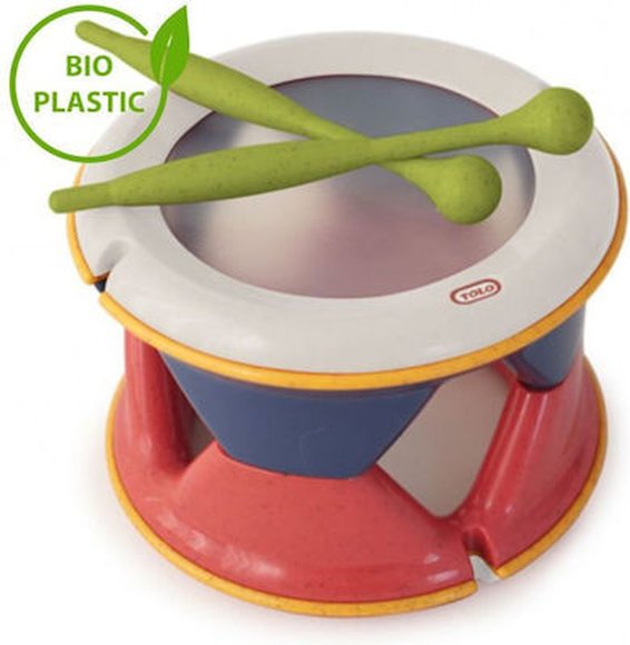 TOLO TOYS Βρεφικό Διπλό τύμπανο Tolo Toys - ΠΟΛΥΧΡΩΜΟ
