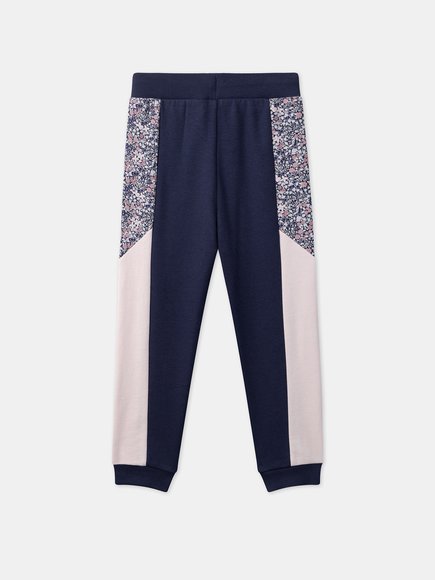 Παιδικό Παντελόνι Φόρμας για Κορίτσια  Navy Floral