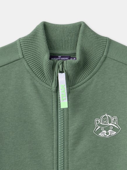Παιδική Ζακέτα για Αγόρια Green Raccoon