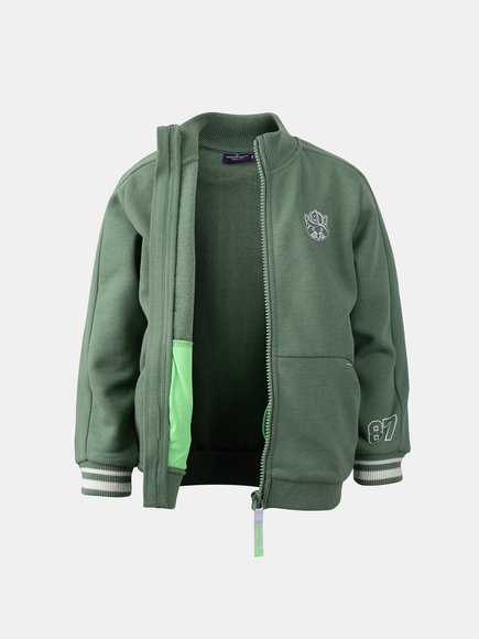 Παιδική Ζακέτα για Αγόρια Green Raccoon