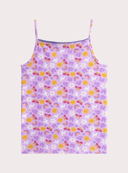 Σετ Παιδικά Φανελάκια για Κορίτσια Purple Daisy 2 τμχ