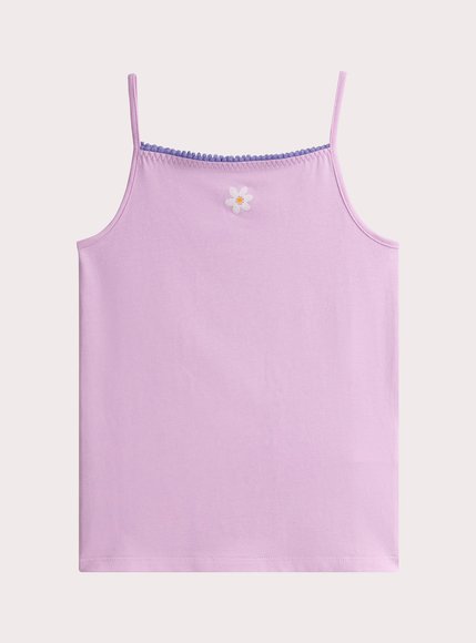 Σετ Παιδικά Φανελάκια για Κορίτσια Purple Daisy 2 τμχ