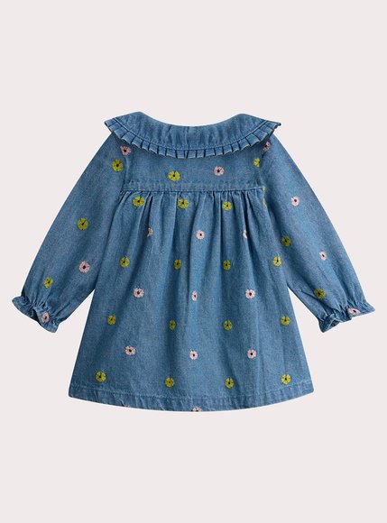 Βρεφικό Φόρεμα για Κορίτσια Denim Flowers