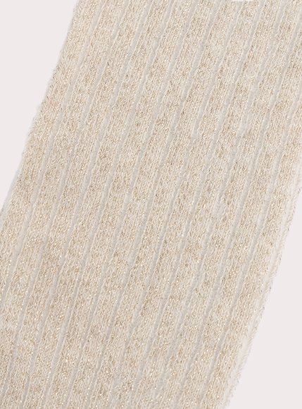 Παιδικό Καλσόν για Κορίτσια Ribbed Beige