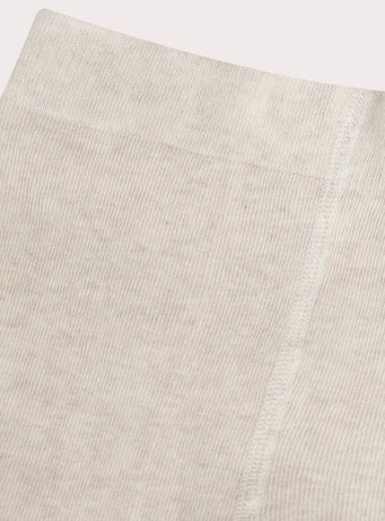 Παιδικό Καλσόν για Κορίτσια Ribbed Beige