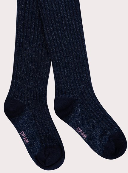 Παιδικό Καλσόν για Κορίτσια Ribbed Navy - ΜΠΛΕ φωτογραφία