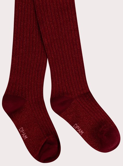 Παιδικό Καλσόν για Κορίτσια Ribbed Red - ΚΟΚΚΙΝΟ φωτογραφία