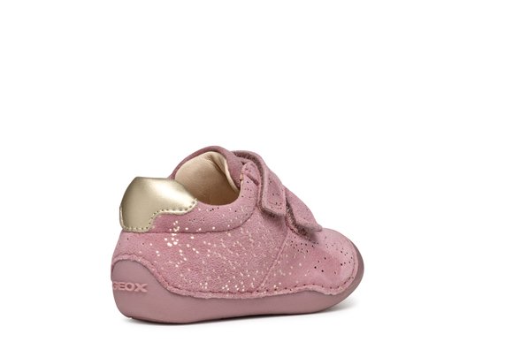 Βρεφικά Παπούτσια Geox Tutim για Κορίτσια Pink/Gold (Μεγέθη 18-22)