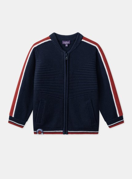 Παιδική Ζακέτα για Αγόρια Navy Stripe