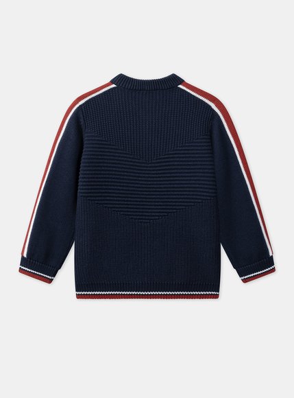 Παιδική Ζακέτα για Αγόρια Navy Stripe