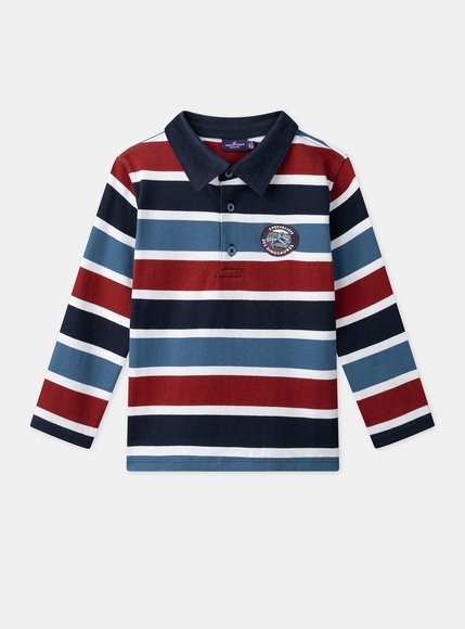 Παιδική Μπλούζα για Αγόρια Stripped Blue and Red