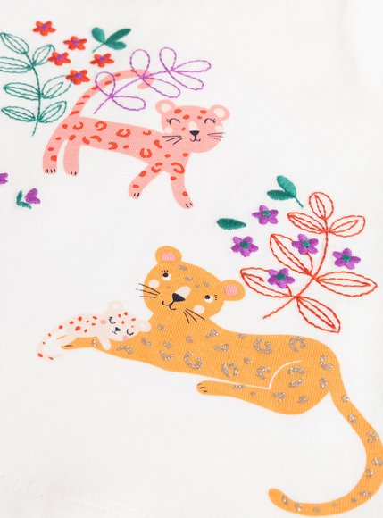 Βρεφική Μπλούζα για Κορίτσια Leopard Family