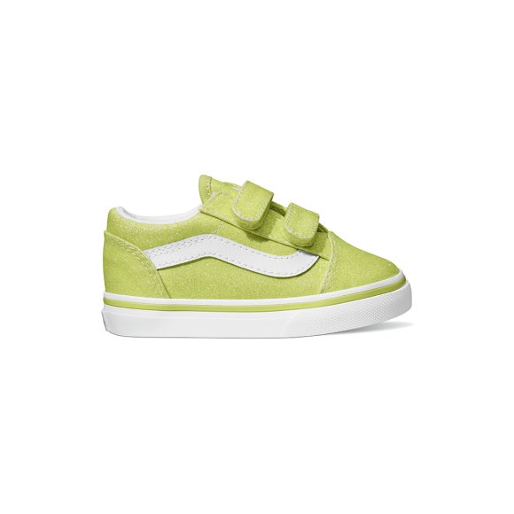 VANS Βρεφικά Παπούτσια Vans Old Skool για Κορίτσια Glitter Lime (Μεγέθη 20-26) - ΠΡΑΣΙΝΟ