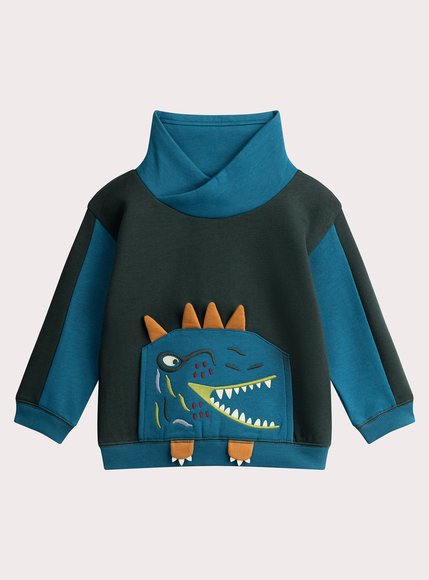 Παιδικό Φούτερ για Αγόρια Blue Dino