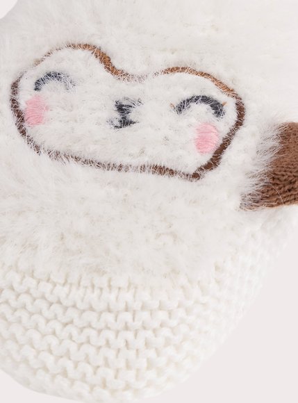 Βρεφικά Παπούτσια Αγκαλιάς Embroidered knitted (Μεγέθη 13-16) - ΛΕΥΚΟ φωτογραφία