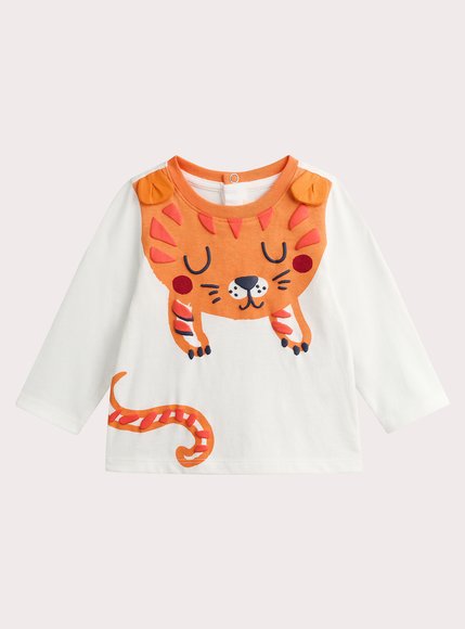 Βρεφική Μπλούζα για Αγόρια Cute Tiger