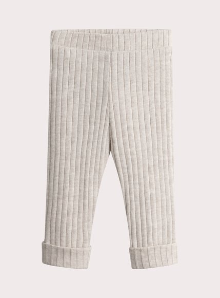 Βρεφικό Κολάν για Κορίτσια Ribbed Beige