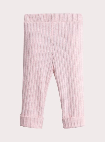 Βρεφικό Κολάν για Κορίτσια Ribbed Pink