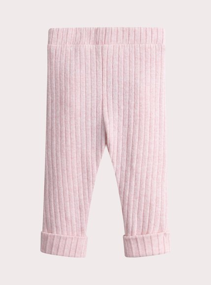 Βρεφικό Κολάν για Κορίτσια Ribbed Pink