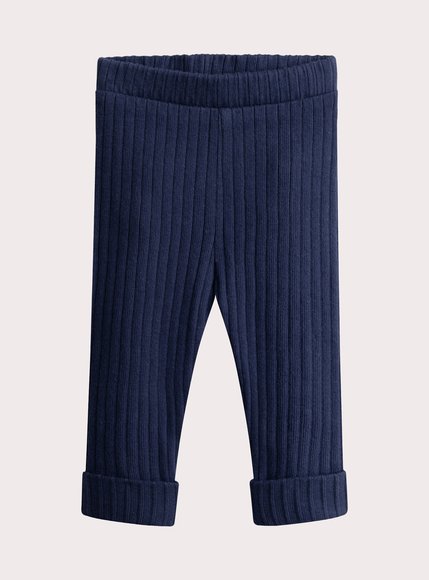 Βρεφικό Κολάν για Κορίτσια Ribbed Navy