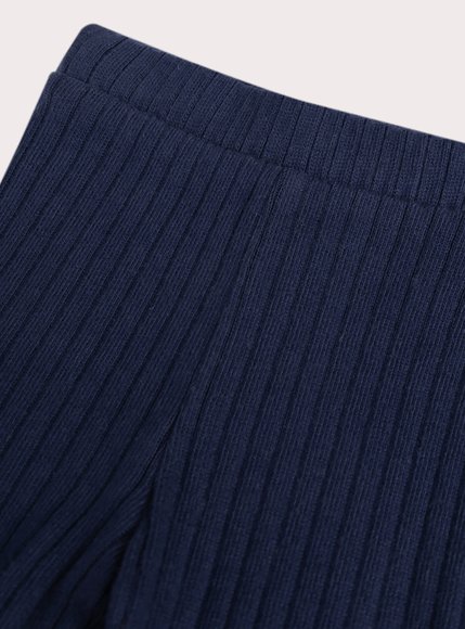 Βρεφικό Κολάν για Κορίτσια Ribbed Navy