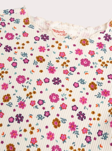 Παιδική Μπλούζα για Κορίτσια Creme Floral