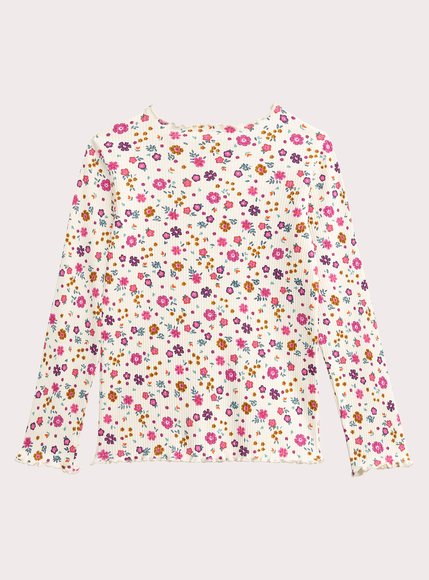Παιδική Μπλούζα για Κορίτσια Creme Floral