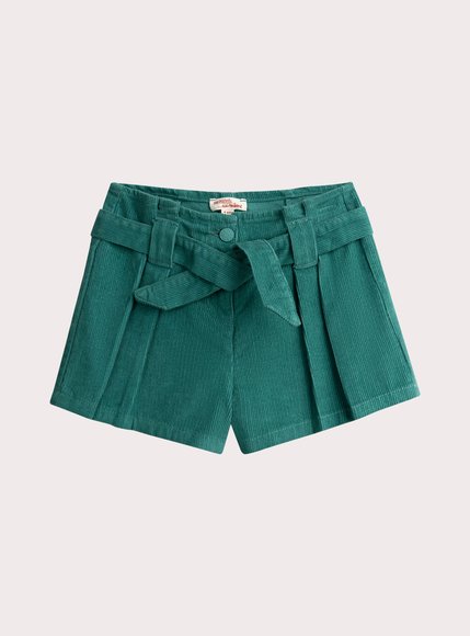 Παιδικό Σορτς για Κορίτσια Blue/Green Corduroy