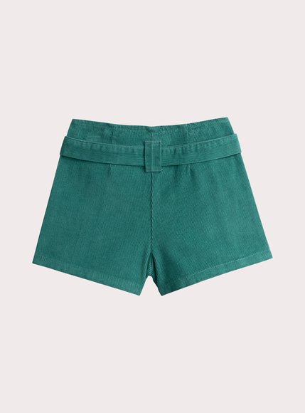 Παιδικό Σορτς για Κορίτσια Blue/Green Corduroy